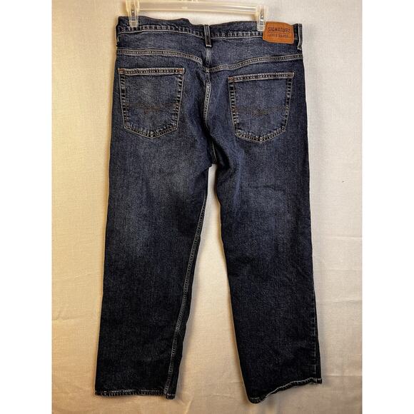 Levi Strauss SIgnature Jeans Men's 40 Straight Leg Medium Wash Work Outdoors - Picture 5 of 8